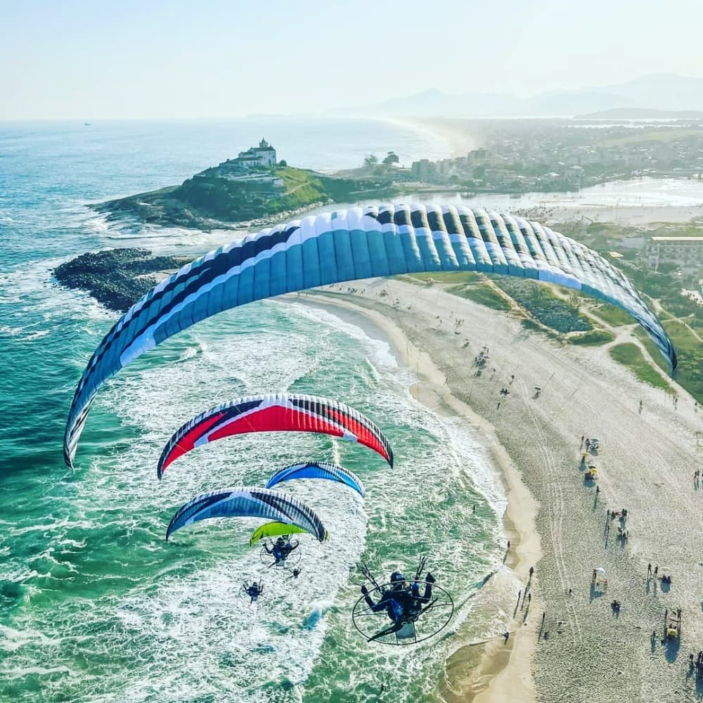 Paramotor na letišti
